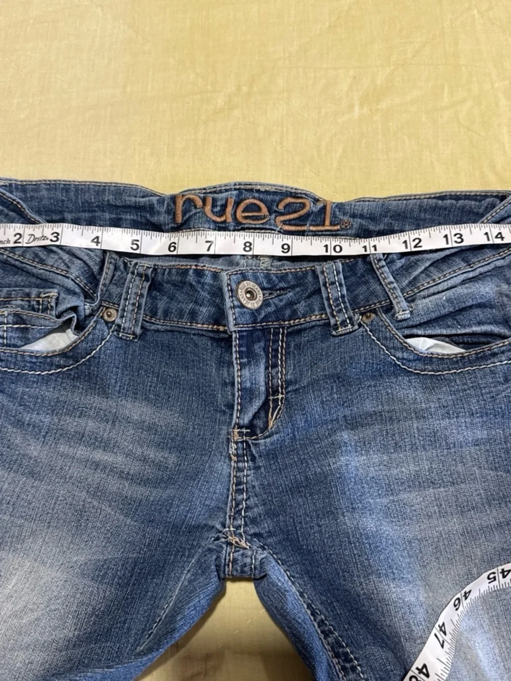 Rue21 Embroidered Logo Mid-Rise Jeans - Blue